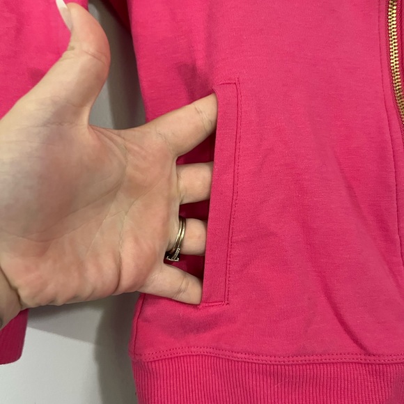 Gold rhinestone Bebe zip up sweater - Picture 4 of 7